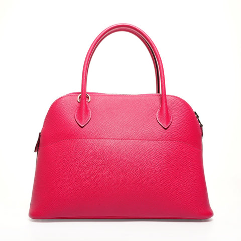 HERMES T engraved 2015 Bolide 27 2way Handbag pink WS26113