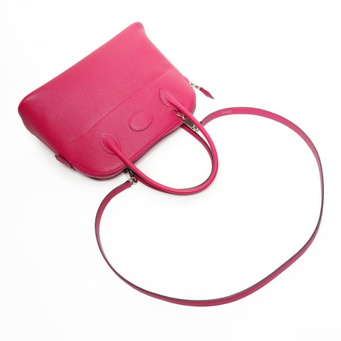 HERMES T engraved 2015 Bolide 27 2way Handbag pink WS26113