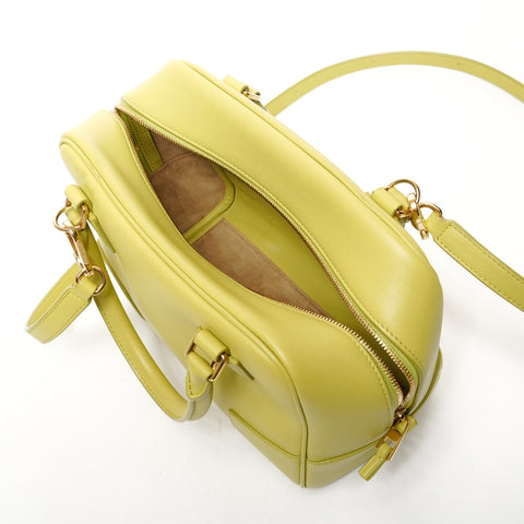 LOEWE Amazona Leather Anagram 2way Handbag green WS26115