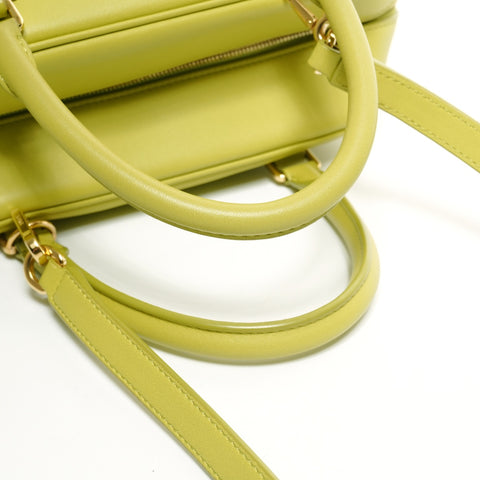 LOEWE Amazona Leather Anagram 2way Handbag green WS26115