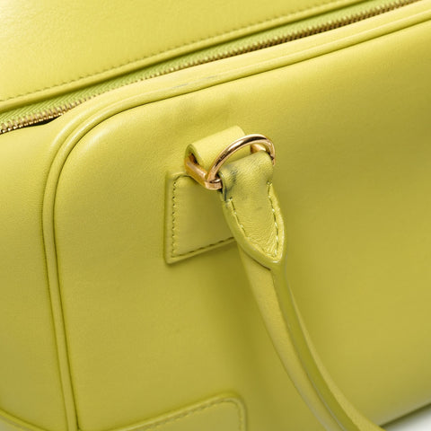 LOEWE Amazona Leather Anagram 2way Handbag green WS26115