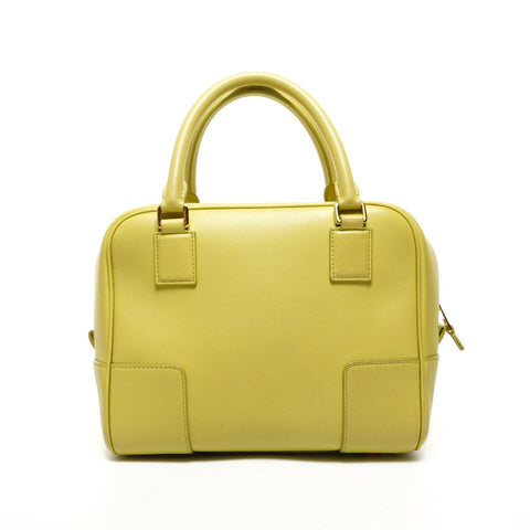 LOEWE Amazona Leather Anagram 2way Handbag green WS26115