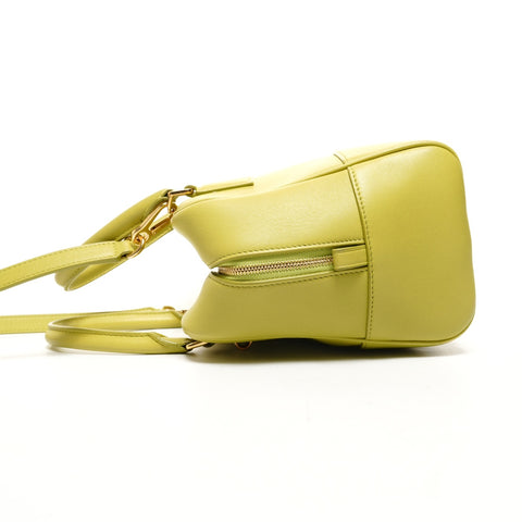 LOEWE Amazona Leather Anagram 2way Handbag green WS26115