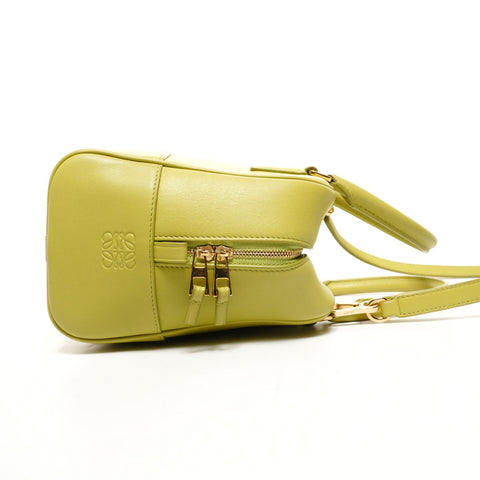 LOEWE Amazona Leather Anagram 2way Handbag green WS26115