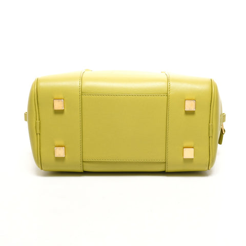 LOEWE Amazona Leather Anagram 2way Handbag green WS26115