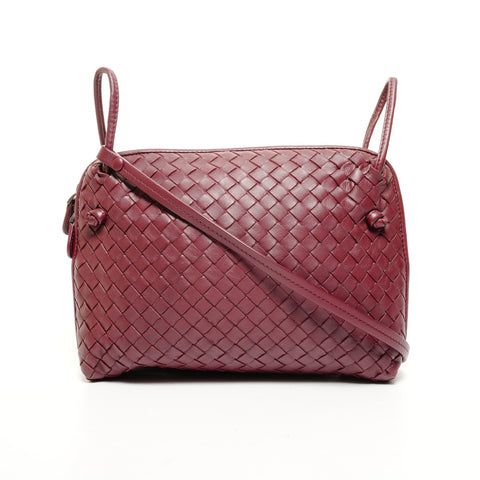 BOTTEGAVENETA INTRECCIATO camera bag Shoulder Bag Red WS26116