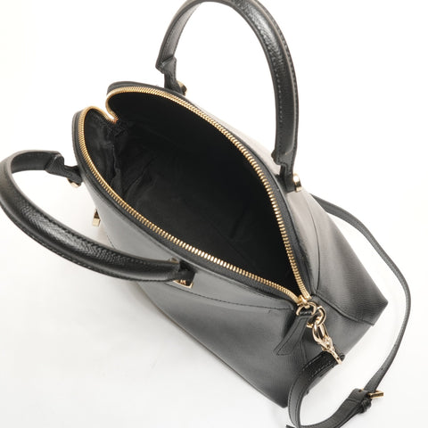 FURLA Piper 2-way leather bag Handbag black WS26119