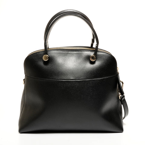 FURLA Piper 2-Wege-Ledertasche Handtasche schwarz WS26119