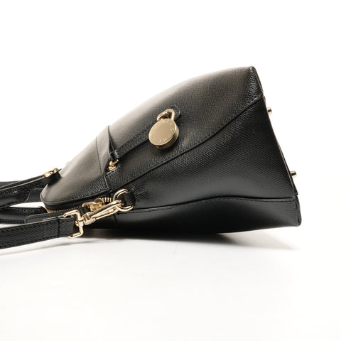 FURLA Piper 2-way leather bag Handbag black WS26119