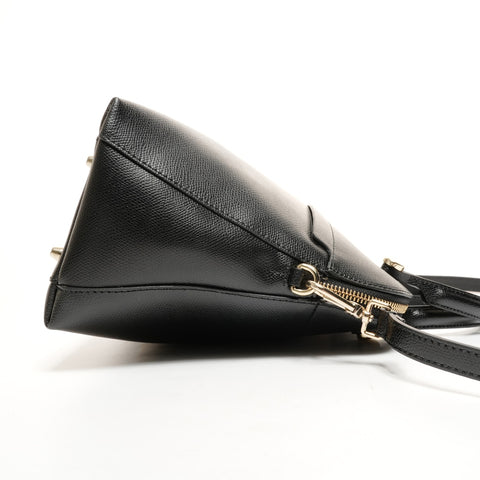 FURLA Piper 2-way leather bag Handbag black WS26119
