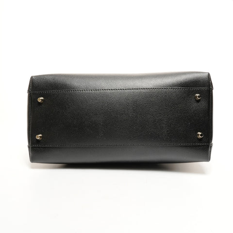 FURLA Piper 2-way leather bag Handbag black WS26119