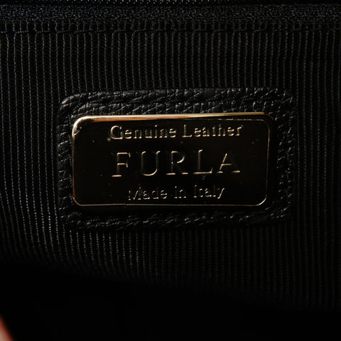 FURLA Piper 2-way leather bag Handbag black WS26119