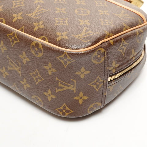 LOUIS VUITTON 2004 Monogram Deauville Boston Bag M47270 Handbag Brown WS26121