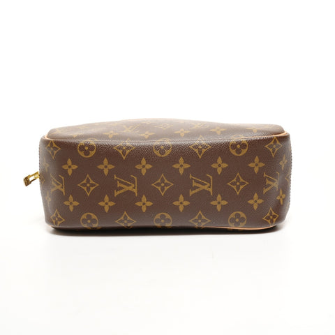 LOUIS VUITTON 2004 Monogram Deauville Boston Bag M47270 Handbag Brown WS26121