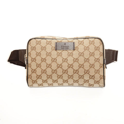 GUCCI GG 帆布 449174 腰包 单肩包 腰包 米色 WS26127