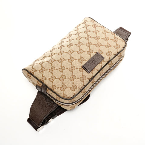GUCCI GG 帆布 449174 腰包 单肩包 腰包 米色 WS26127