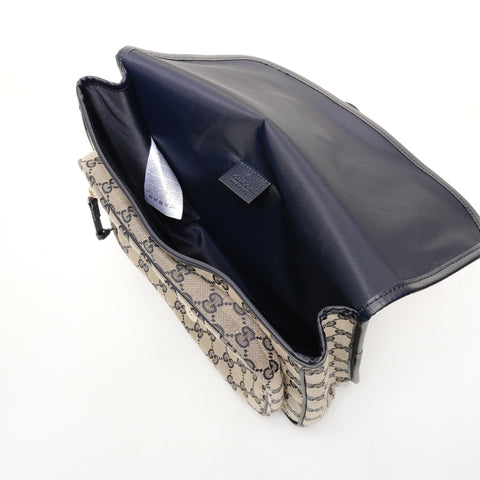 GUCCI GG Canvas Messenger Bag 793823 Marine Umhängetasche beige WS26128