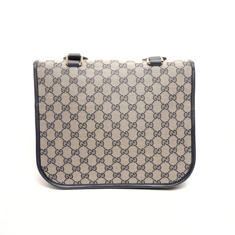 GUCCI GG Canvas Messenger Bag 793823 Marine Umhängetasche beige WS26128