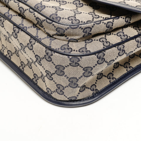 GUCCI GG Canvas Messenger Bag 793823 Marine Umhängetasche beige WS26128