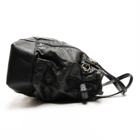 GUCCI GG Shima 皮革手提包黑色 WS26131