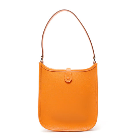 HERMES�I Stamp 2005 迷你 Evelyn TPM 短肩带单肩包 橙色 WS26134