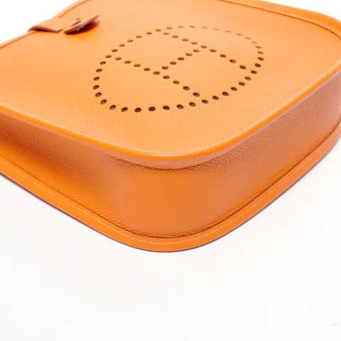 HERMES�I Stamp 2005 迷你 Evelyn TPM 短肩带单肩包 橙色 WS26134
