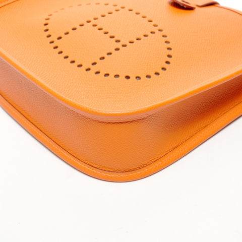 HERMES�I Stamp 2005 迷你 Evelyn TPM 短肩带单肩包 橙色 WS26134