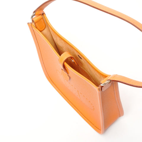HERMES�I Stamp 2005 迷你 Evelyn TPM 短肩带单肩包 橙色 WS26134