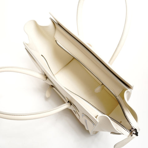CELINE 皮革 Luggage Micro Shopper 手提包 白色 WS26135