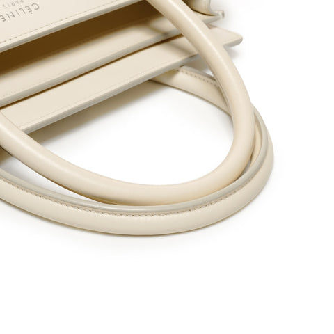 CELINE 皮革 Luggage Micro Shopper 手提包 白色 WS26135