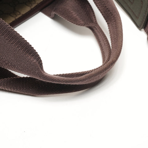 GUCCI GG Supreme 手提包 2way PVC 单肩包 米色 WS26137