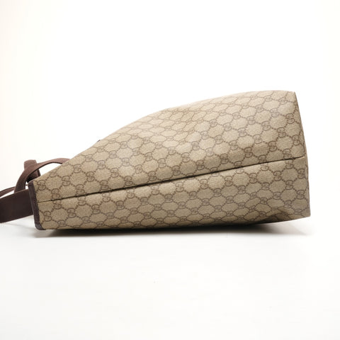 GUCCI GG Supreme 手提包 2way PVC 单肩包 米色 WS26137