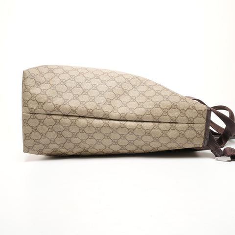 GUCCI GG Supreme 手提包 2way PVC 单肩包 米色 WS26137