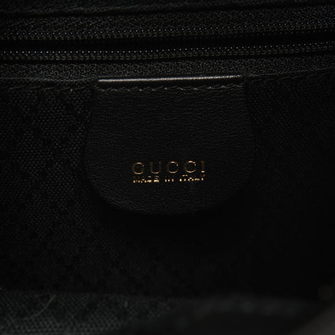 GUCCI 迷你皮革竹背包背包黑色 WS26139