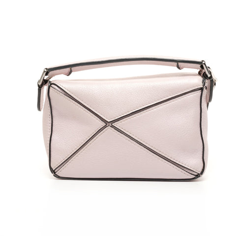 LOEWE 皮革迷你 Puzzle 2way 单肩包 粉色 WS26140