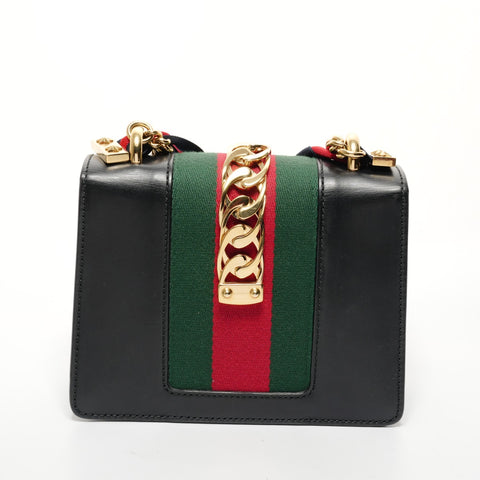 GUCCI Sherry Line Sylvie 丝带单肩包 黑色 WS26146
