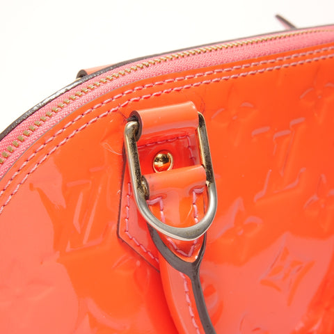 路易威登 2015 Alma BB Vernis Monogram 单肩包 橙色 WS26160