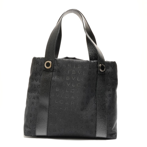BVLGARI Logomania 带小袋手提包黑色 WS26161