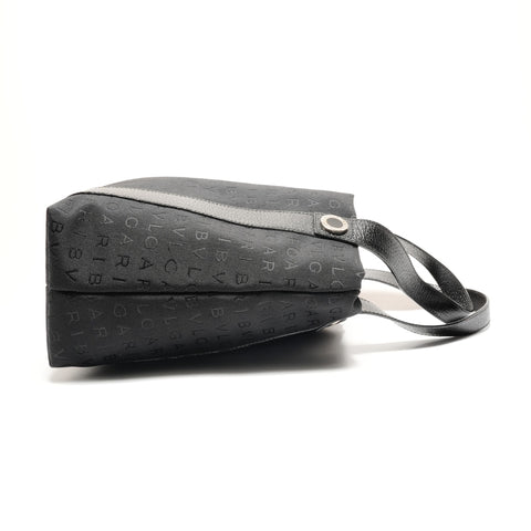 BVLGARI Logomania 带小袋手提包黑色 WS26161