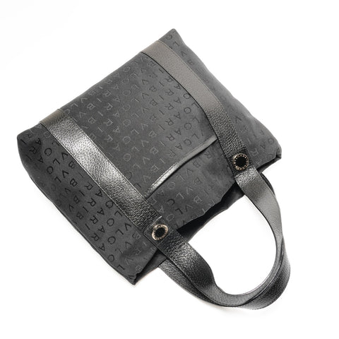 BVLGARI Logomania 带小袋手提包黑色 WS26161