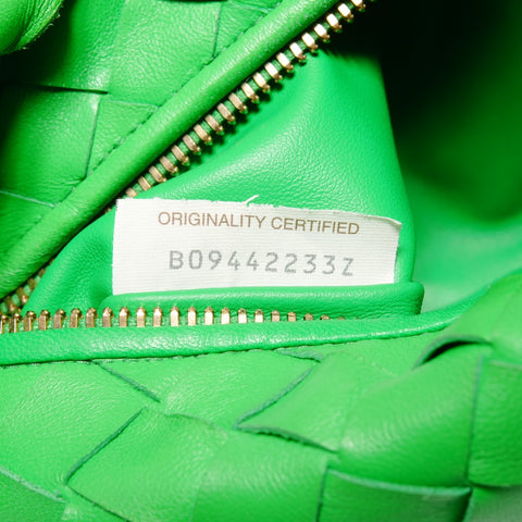 BOTTEGAVENETA 2021-2025 INTRECCIATO 迷你 Jodie Parakeet 绿色手提包 绿色 WS26162