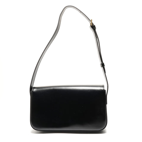 CELINE Triomphe 皮革单肩包 黑色 WS26163