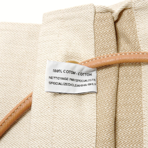 HERMES Aline GM Canvas Shoulder Bag beige WS26165