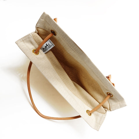 HERMES Aline GM 帆布单肩包米色 WS26165