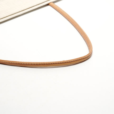 HERMES Aline GM Canvas Shoulder Bag beige WS26165