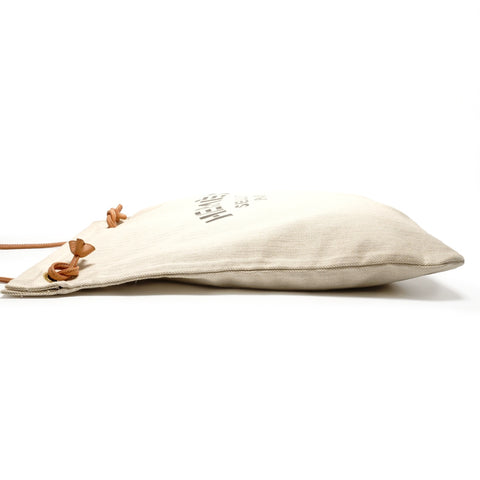 HERMES Aline GM Canvas Shoulder Bag beige WS26165