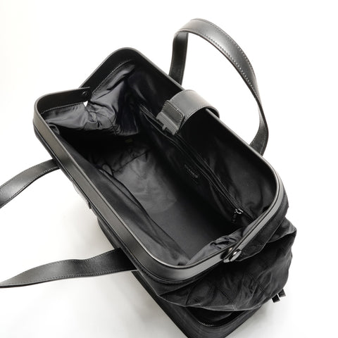 CHANEL No.7 2002-2003 尼龙新款旅行系列手提包 波士顿包 黑色 WS26166