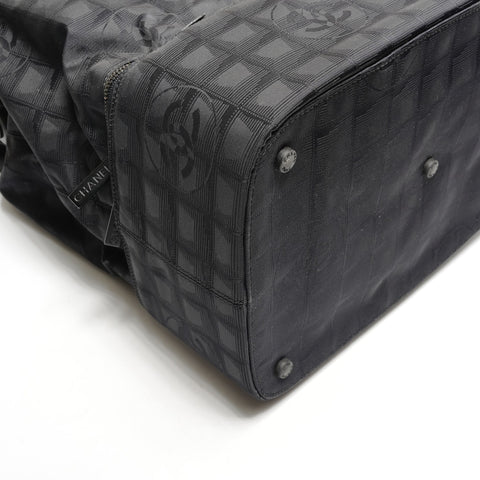 CHANEL No.7 2002-2003 尼龙新款旅行系列手提包 波士顿包 黑色 WS26166