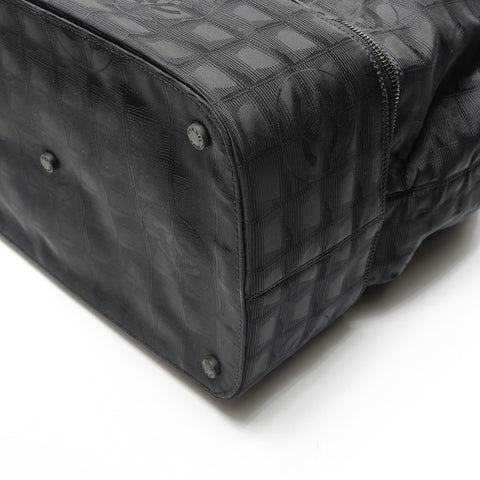 CHANEL No.7 2002-2003 尼龙新款旅行系列手提包 波士顿包 黑色 WS26166