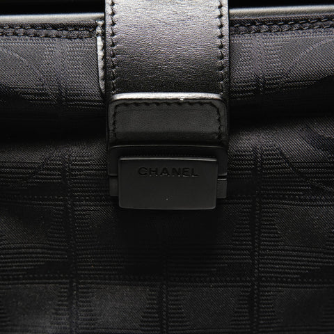 CHANEL No.7 2002-2003 尼龙新款旅行系列手提包 波士顿包 黑色 WS26166